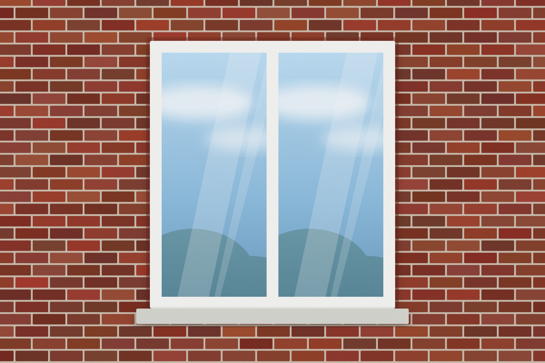 Saubere Fensterscheiben